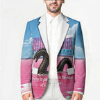 Personalised Bumbunga Lake Australia Blazer Pink Salt Lake Loch-eel Monster