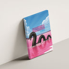 Personalised Bumbunga Lake Australia Canvas Wall Art Pink Salt Lake Loch-eel Monster