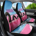 Personalised Bumbunga Lake Australia Car Seat Cover Pink Salt Lake Loch-eel Monster