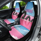 Personalised Bumbunga Lake Australia Car Seat Cover Pink Salt Lake Loch-eel Monster