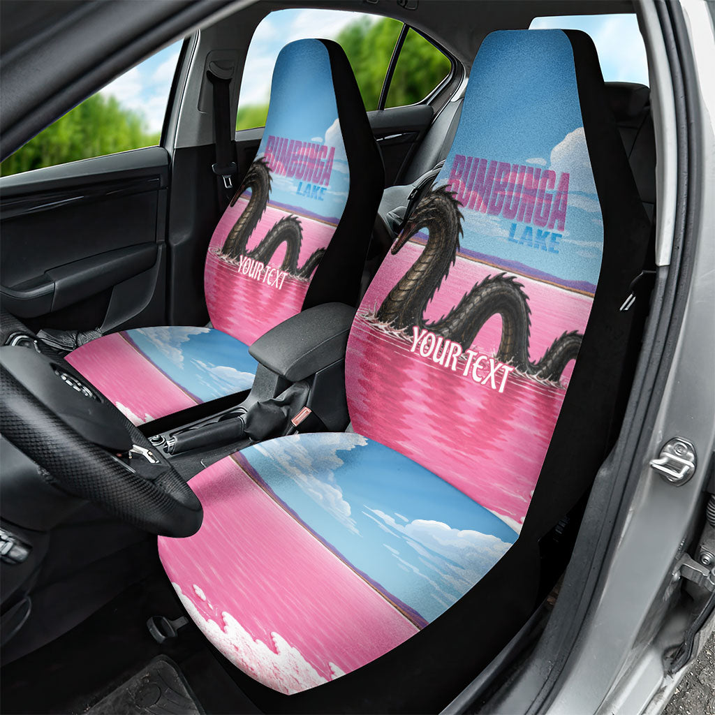 Personalised Bumbunga Lake Australia Car Seat Cover Pink Salt Lake Loch-eel Monster