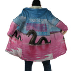 Personalised Bumbunga Lake Australia Cloak Pink Salt Lake Loch-eel Monster