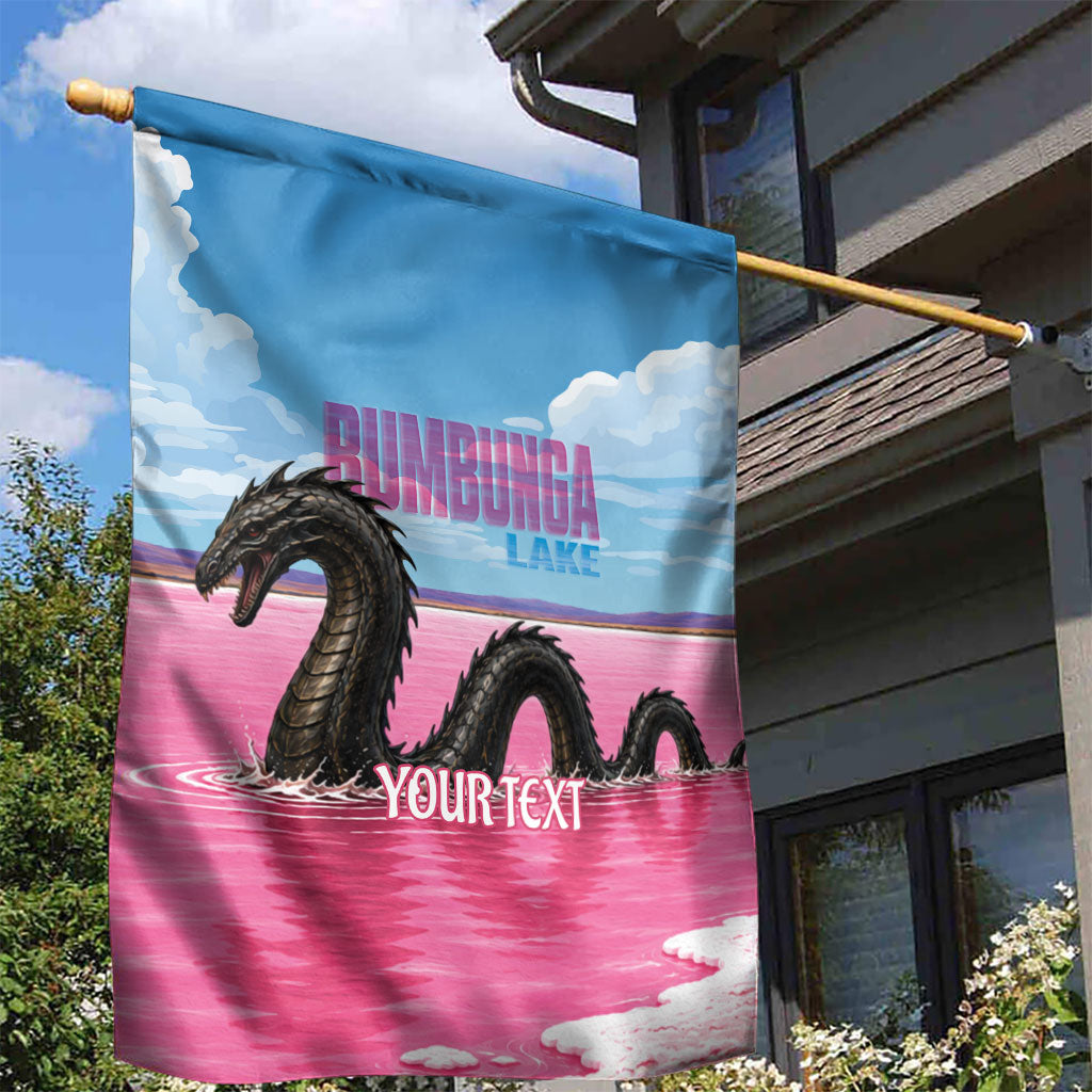 Personalised Bumbunga Lake Australia Garden Flag Pink Salt Lake Loch-eel Monster