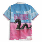 Personalised Bumbunga Lake Australia Hawaiian Shirt Pink Salt Lake Loch-eel Monster
