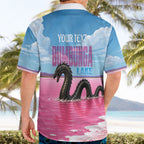 Personalised Bumbunga Lake Australia Hawaiian Shirt Pink Salt Lake Loch-eel Monster
