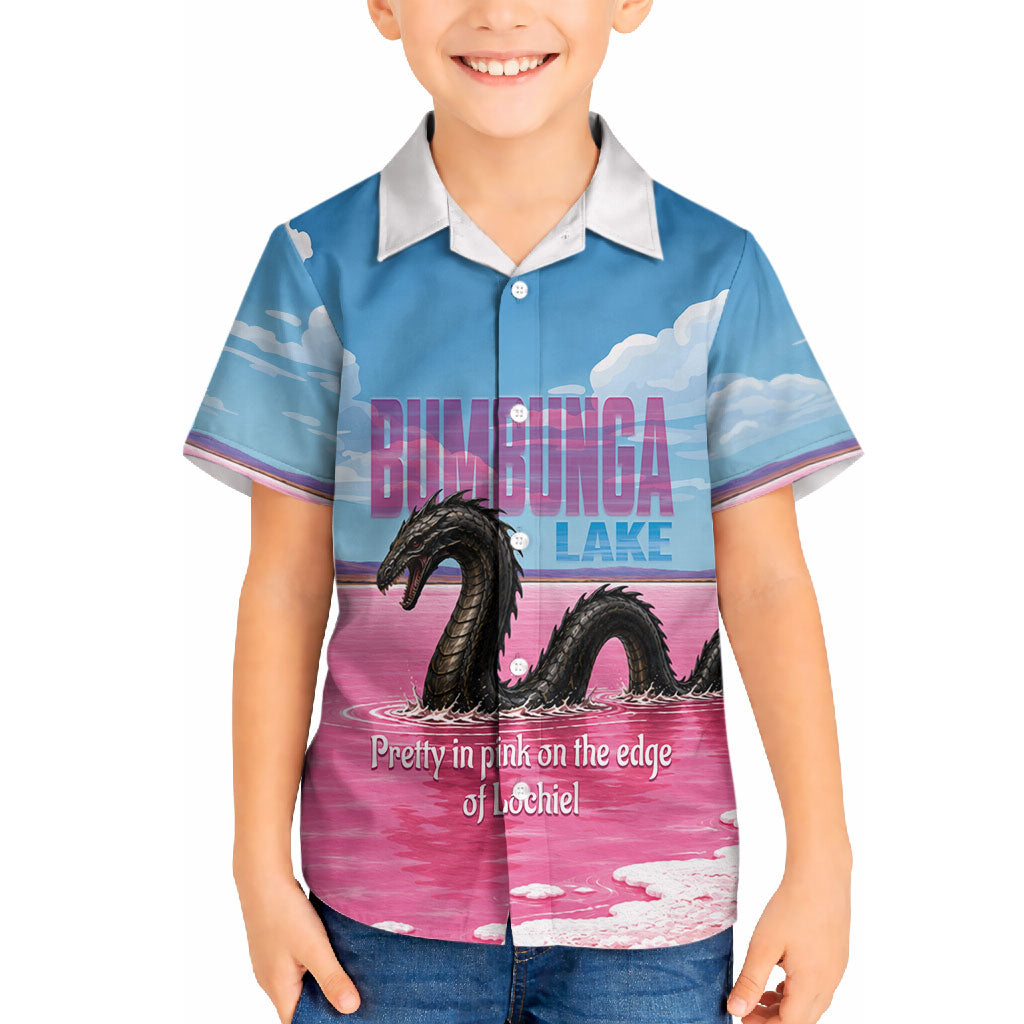 Personalised Bumbunga Lake Australia Hawaiian Shirt Pink Salt Lake Loch-eel Monster