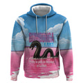 Personalised Bumbunga Lake Australia Hoodie Pink Salt Lake Loch-eel Monster