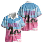 Personalised Bumbunga Lake Australia Kid Hawaiian Shirt Pink Salt Lake Loch-eel Monster