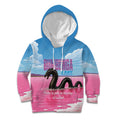 Personalised Bumbunga Lake Australia Kid Hoodie Pink Salt Lake Loch-eel Monster