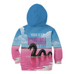 Personalised Bumbunga Lake Australia Kid Hoodie Pink Salt Lake Loch-eel Monster