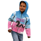 Personalised Bumbunga Lake Australia Kid Hoodie Pink Salt Lake Loch-eel Monster
