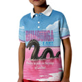 Personalised Bumbunga Lake Australia Kid Polo Shirt Pink Salt Lake Loch-eel Monster