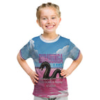 Personalised Bumbunga Lake Australia Kid T Shirt Pink Salt Lake Loch-eel Monster