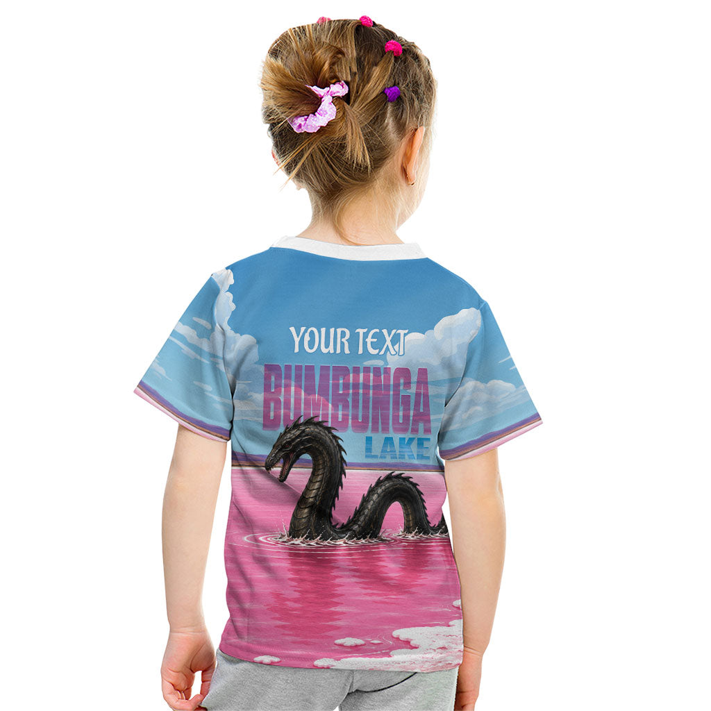 Personalised Bumbunga Lake Australia Kid T Shirt Pink Salt Lake Loch-eel Monster