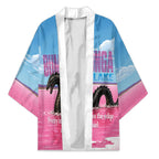 Personalised Bumbunga Lake Australia Kimono Pink Salt Lake Loch-eel Monster