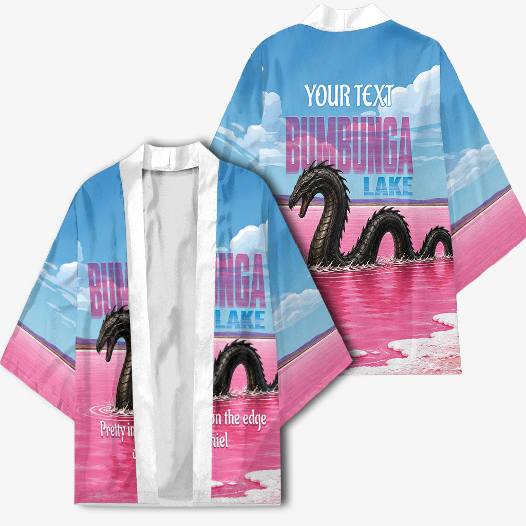 Personalised Bumbunga Lake Australia Kimono Pink Salt Lake Loch-eel Monster