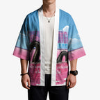 Personalised Bumbunga Lake Australia Kimono Pink Salt Lake Loch-eel Monster