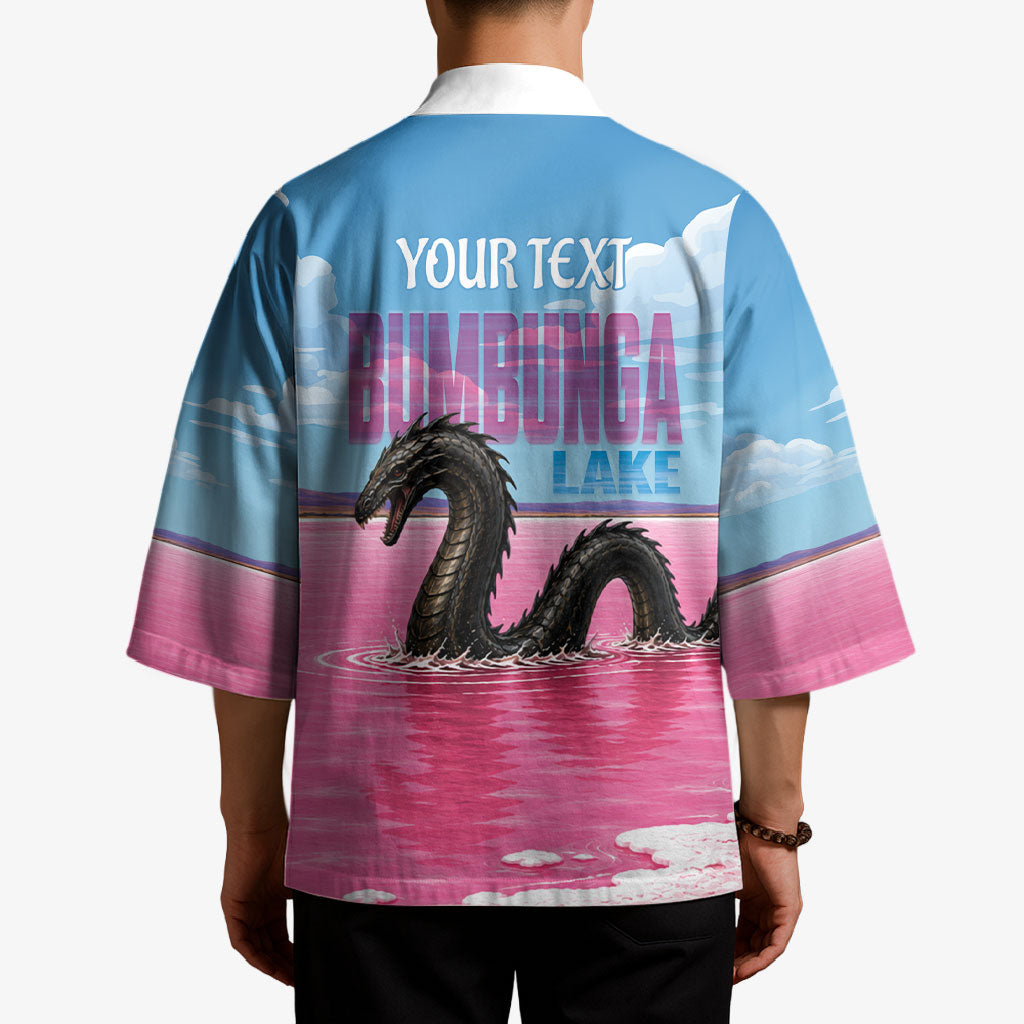 Personalised Bumbunga Lake Australia Kimono Pink Salt Lake Loch-eel Monster