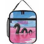 Personalised Bumbunga Lake Australia Lunch Bag Pink Salt Lake Loch-eel Monster