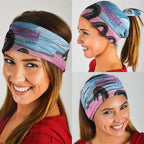 Personalised Bumbunga Lake Australia Neck Gaiter Pink Salt Lake Loch-eel Monster