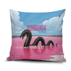 Personalised Bumbunga Lake Australia Pillow Cover Pink Salt Lake Loch-eel Monster