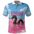 Personalised Bumbunga Lake Australia Polo Shirt Pink Salt Lake Loch-eel Monster