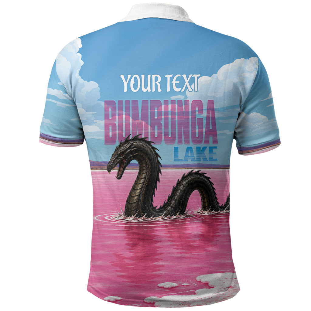 Personalised Bumbunga Lake Australia Polo Shirt Pink Salt Lake Loch-eel Monster