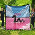 Personalised Bumbunga Lake Australia Quilt Pink Salt Lake Loch-eel Monster