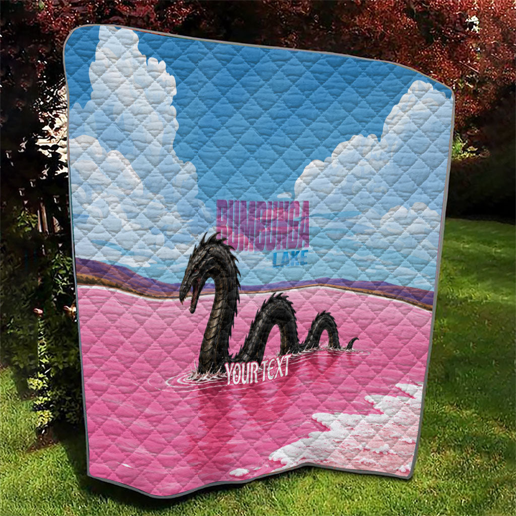 Personalised Bumbunga Lake Australia Quilt Pink Salt Lake Loch-eel Monster