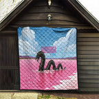 Personalised Bumbunga Lake Australia Quilt Pink Salt Lake Loch-eel Monster
