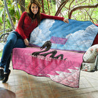 Personalised Bumbunga Lake Australia Quilt Pink Salt Lake Loch-eel Monster