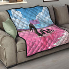 Personalised Bumbunga Lake Australia Quilt Pink Salt Lake Loch-eel Monster