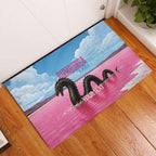 Personalised Bumbunga Lake Australia Rubber Doormat Pink Salt Lake Loch-eel Monster