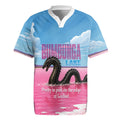 Personalised Bumbunga Lake Australia Rugby Jersey Pink Salt Lake Loch-eel Monster
