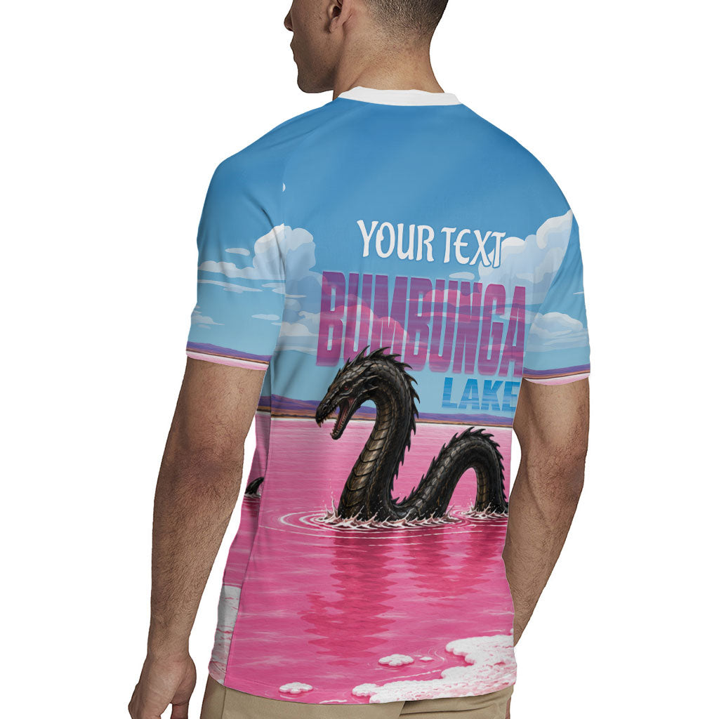 Personalised Bumbunga Lake Australia Rugby Jersey Pink Salt Lake Loch-eel Monster