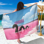 Personalised Bumbunga Lake Australia Sarong Pink Salt Lake Loch-eel Monster
