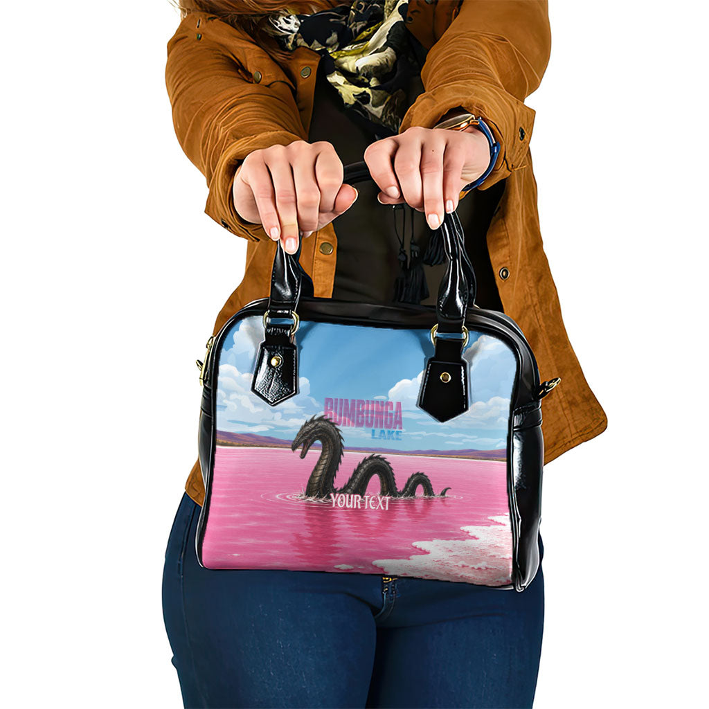Personalised Bumbunga Lake Australia Shoulder Handbag Pink Salt Lake Loch-eel Monster