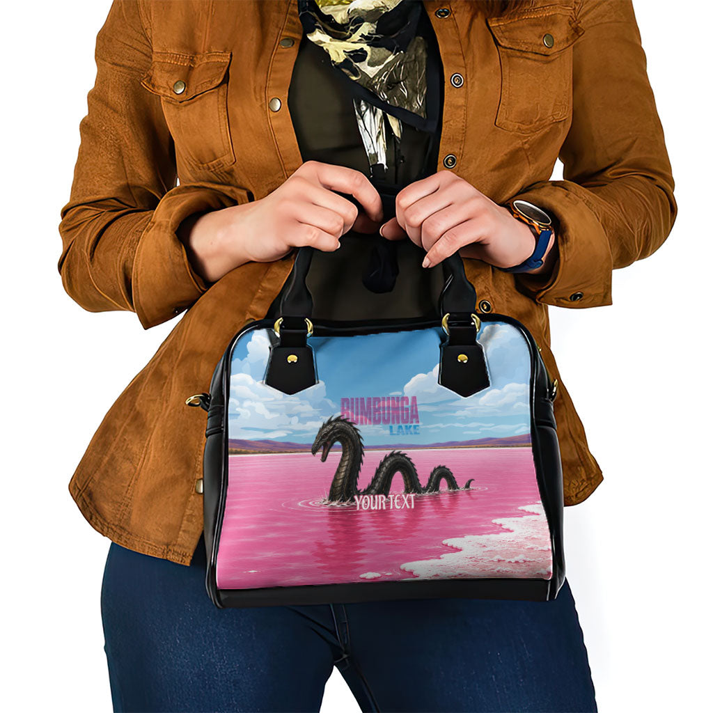 Personalised Bumbunga Lake Australia Shoulder Handbag Pink Salt Lake Loch-eel Monster