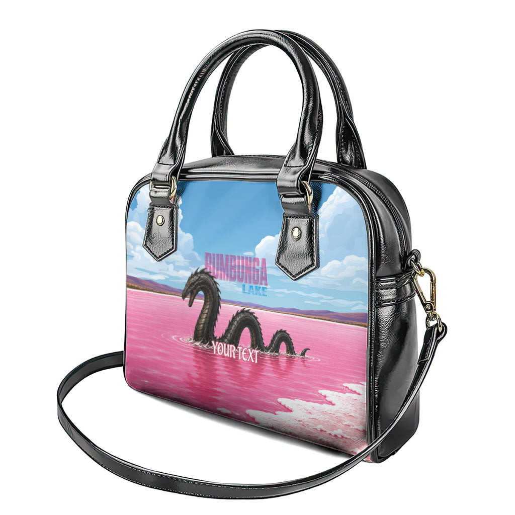 Personalised Bumbunga Lake Australia Shoulder Handbag Pink Salt Lake Loch-eel Monster
