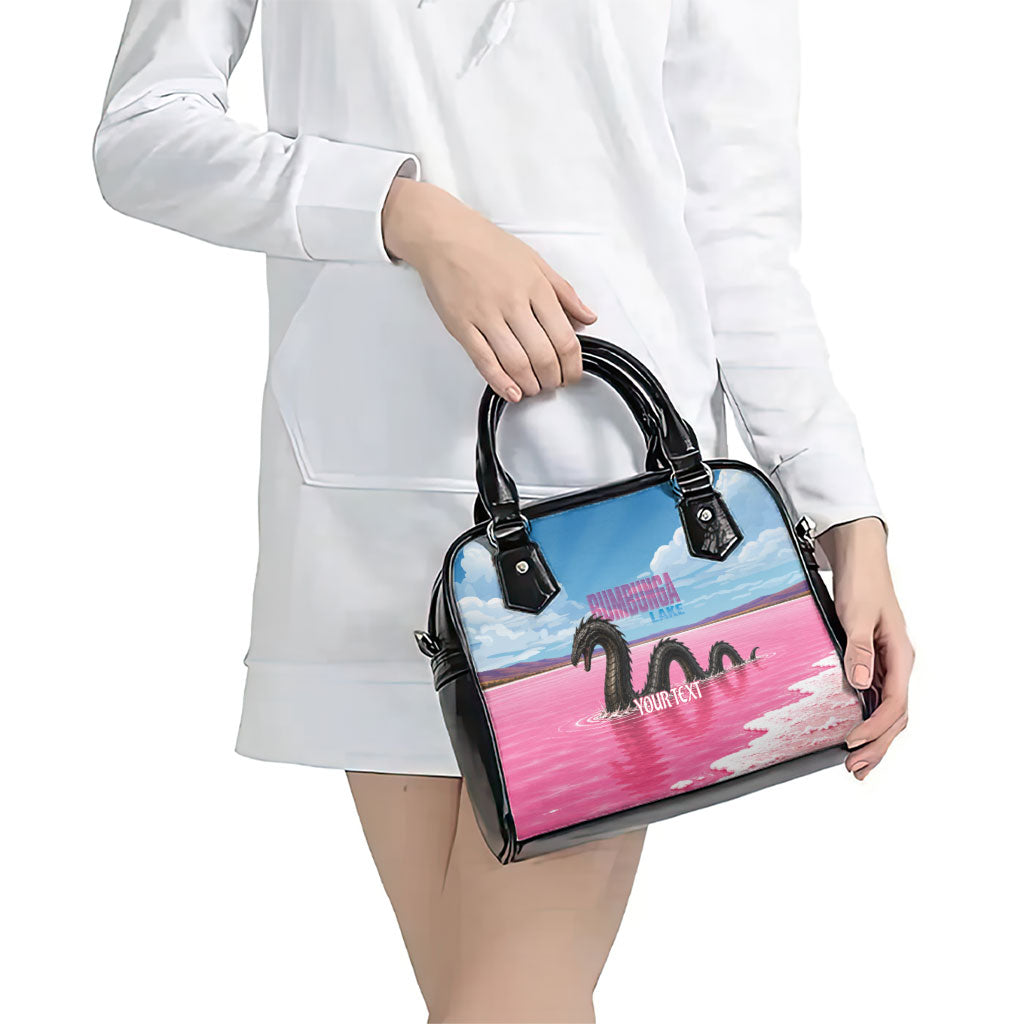 Personalised Bumbunga Lake Australia Shoulder Handbag Pink Salt Lake Loch-eel Monster