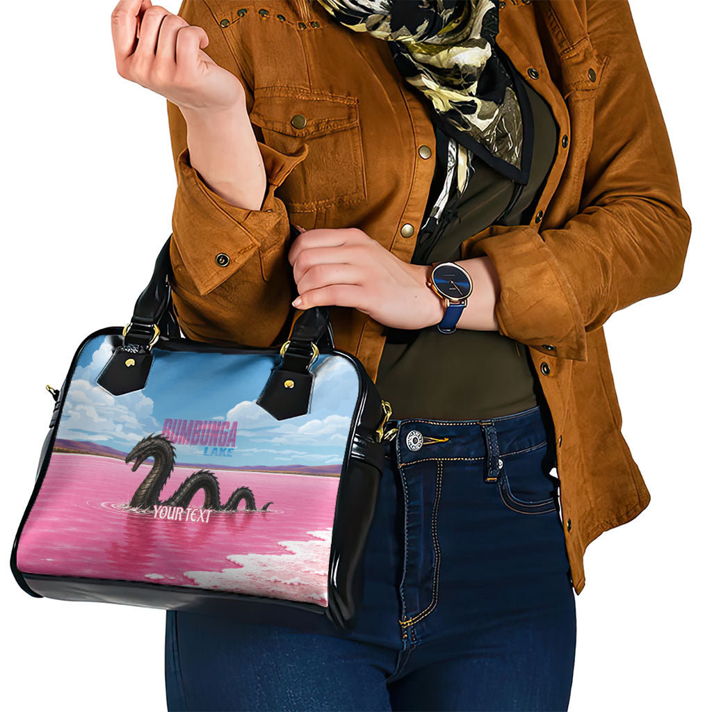 Personalised Bumbunga Lake Australia Shoulder Handbag Pink Salt Lake Loch-eel Monster