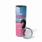 Personalised Bumbunga Lake Australia Skinny Tumbler Pink Salt Lake Loch-eel Monster