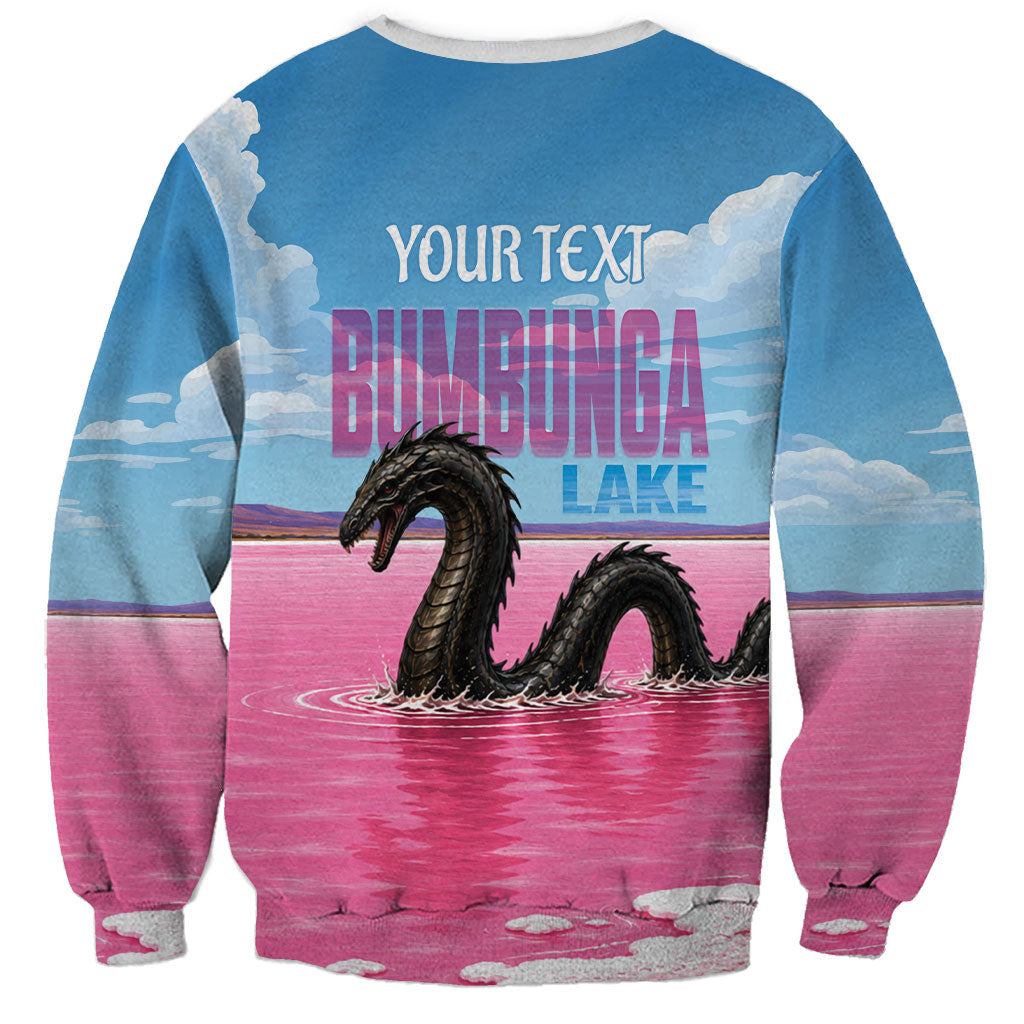 Personalised Bumbunga Lake Australia Sweatshirt Pink Salt Lake Loch-eel Monster