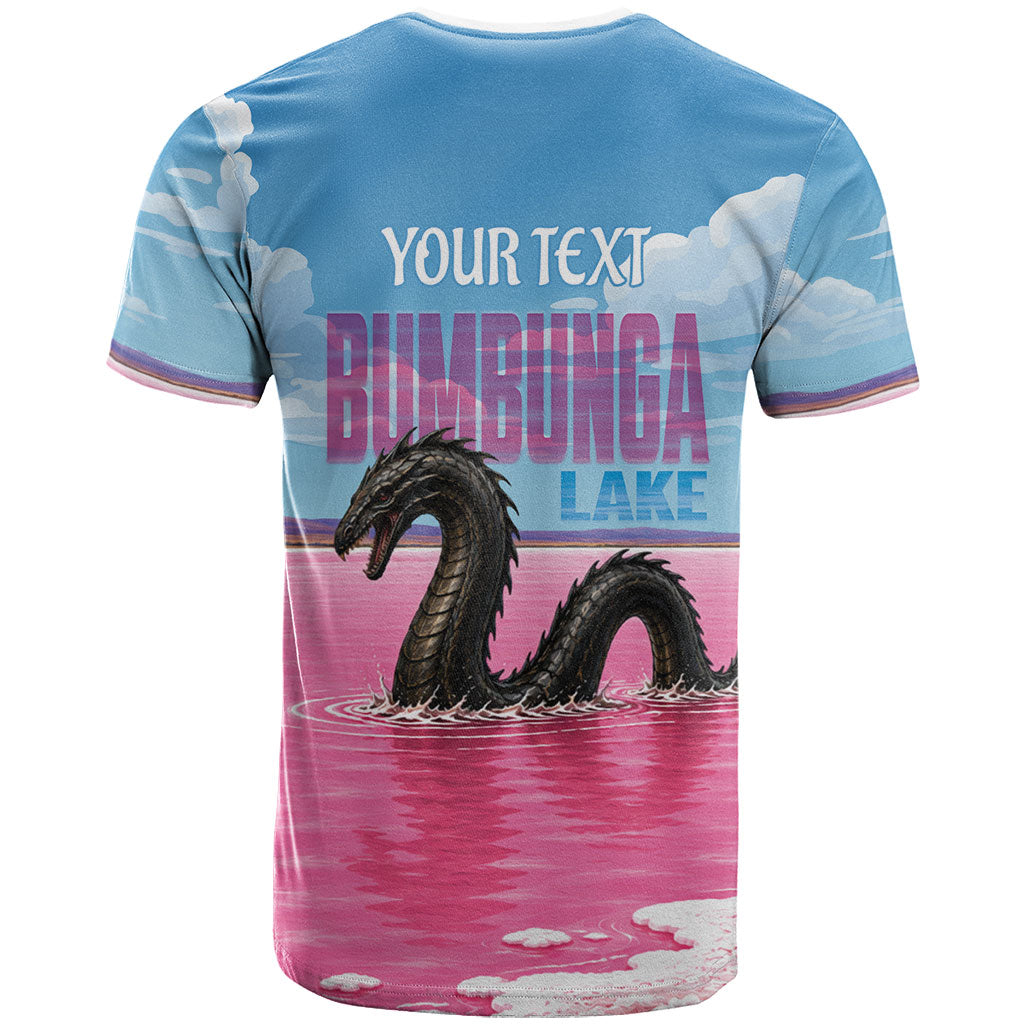 Personalised Bumbunga Lake Australia T Shirt Pink Salt Lake Loch-eel Monster
