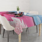 Personalised Bumbunga Lake Australia Tablecloth Pink Salt Lake Loch-eel Monster