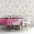 Personalised Bumbunga Lake Australia Tablecloth Pink Salt Lake Loch-eel Monster