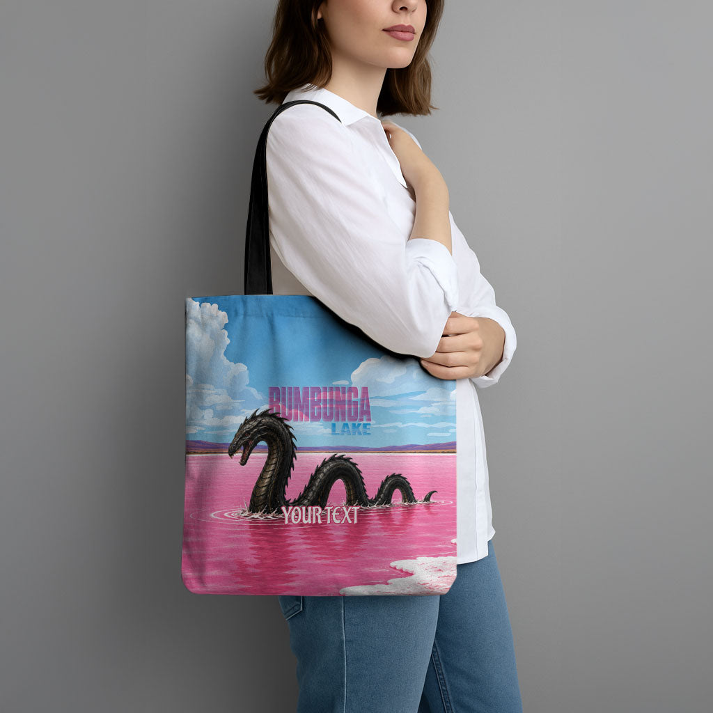 Personalised Bumbunga Lake Australia Tote Bag Pink Salt Lake Loch-eel Monster