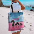 Personalised Bumbunga Lake Australia Tote Bag Pink Salt Lake Loch-eel Monster