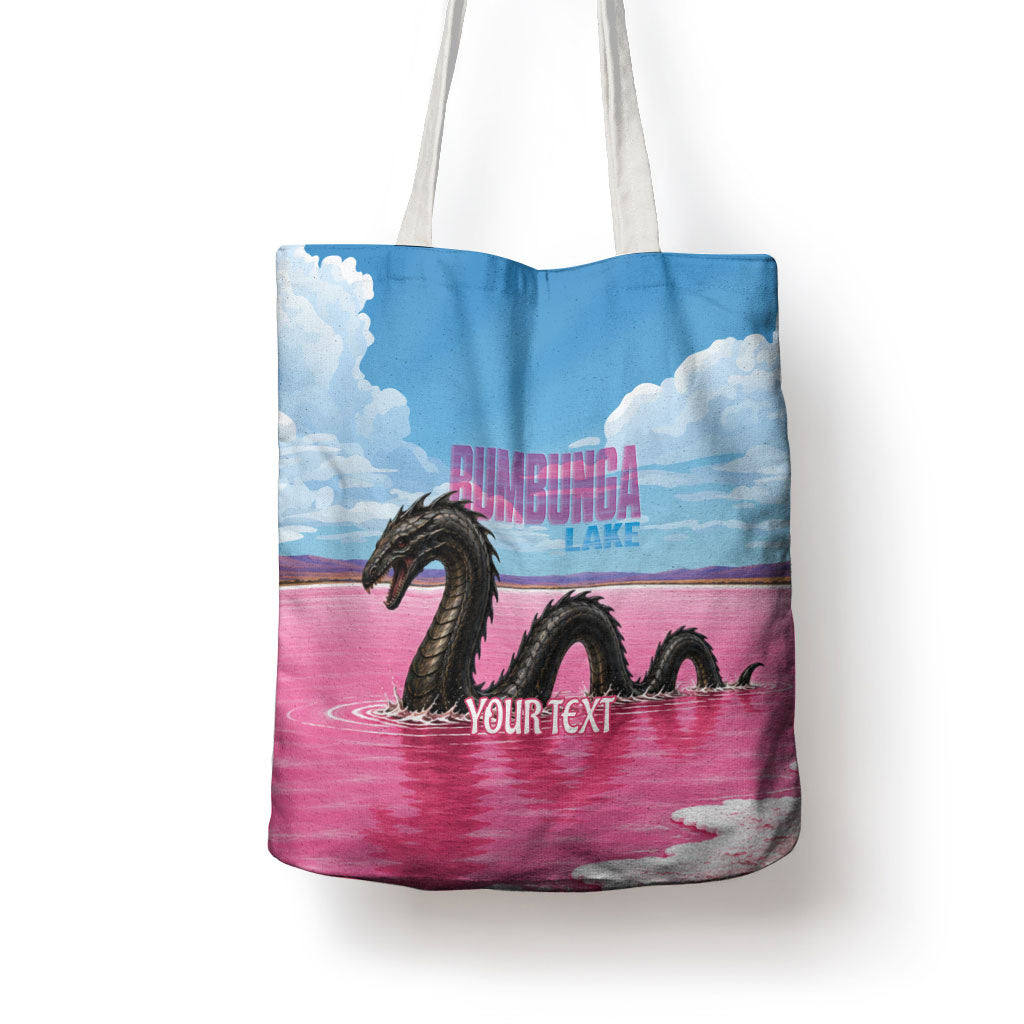Personalised Bumbunga Lake Australia Tote Bag Pink Salt Lake Loch-eel Monster