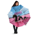 Personalised Bumbunga Lake Australia Umbrella Pink Salt Lake Loch-eel Monster